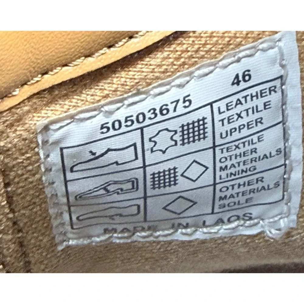 BOSS Chelsea Boots Mens 13 Tan Suede Lug Sole Pull On Ankle Boots Luxury Style